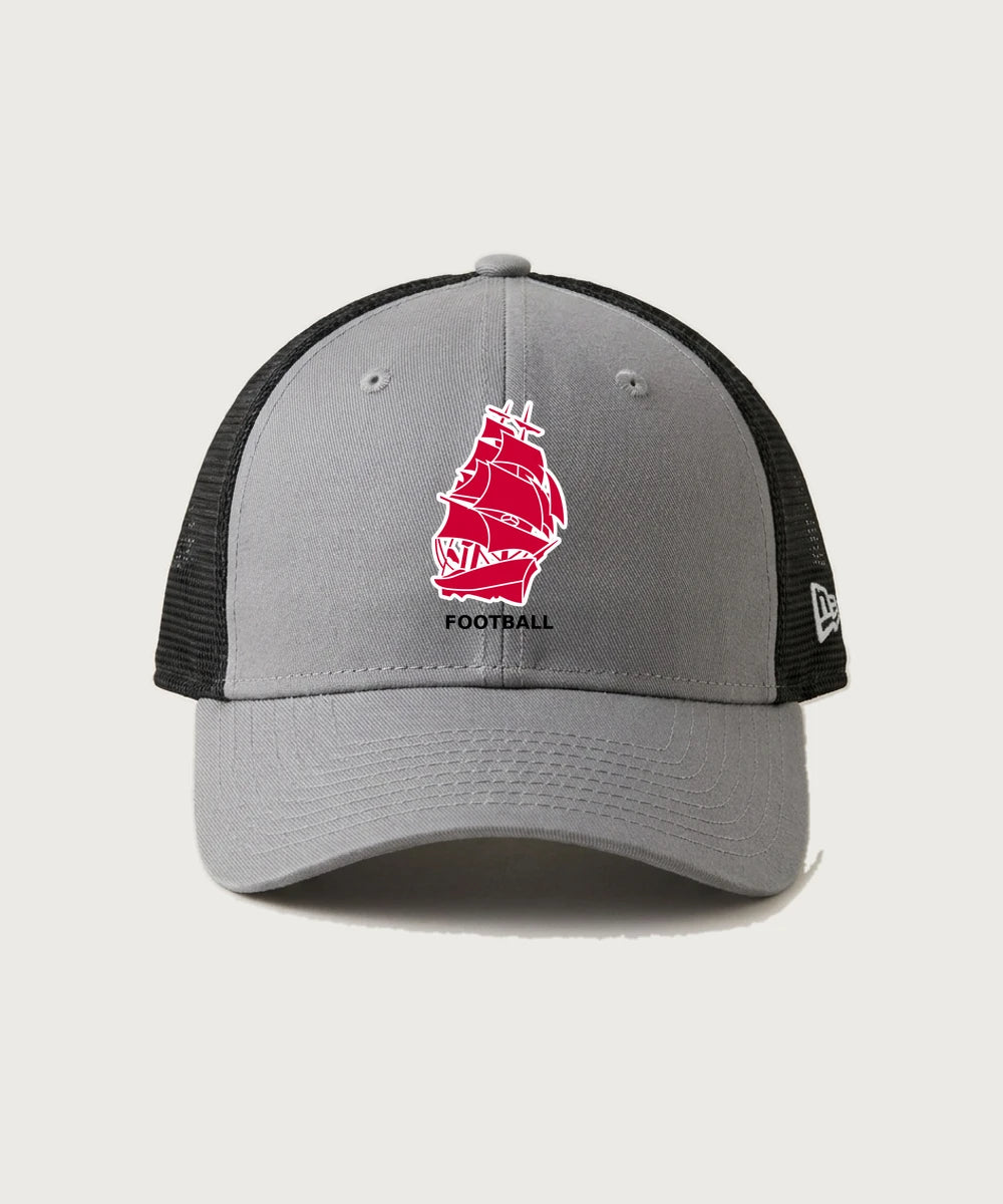 Amboy Football general - Flag Grey/ Black New Era - Stretch Mesh Cap. NE1020