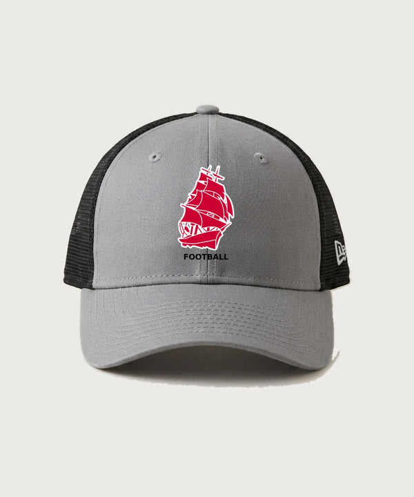 Amboy Football general - Flag Grey/ Black New Era - Stretch Mesh Cap. NE1020