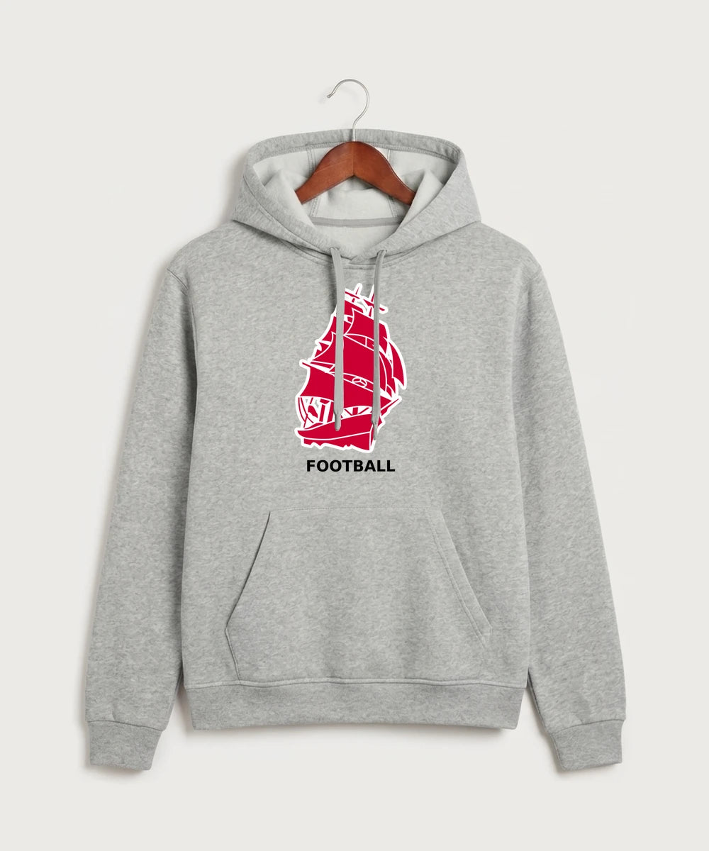 Amboy Football general - Grey Heather Unisex Fleece Hooded Sweatshirt
