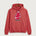 Amboy Football general - Heather Red Port & Co Core Fleece Pullover Hooded Sweatshirt. PC78H