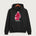 Amboy Football general - Jet Black Port & Co Core Fleece Pullover Hooded Sweatshirt. PC78H