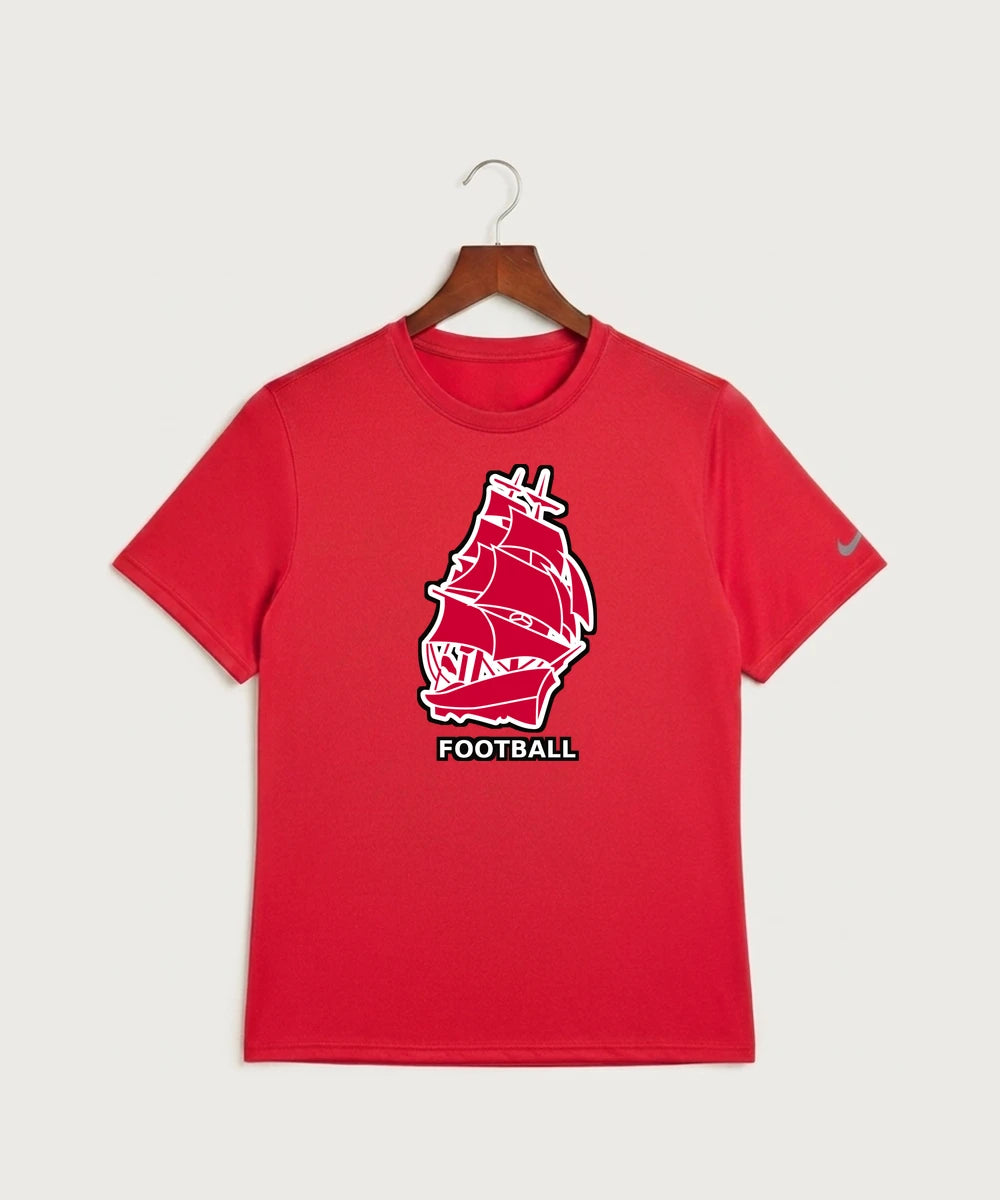 Amboy Football general - University Red Nike Swoosh Sleeve rLegend Tee NKDX8730