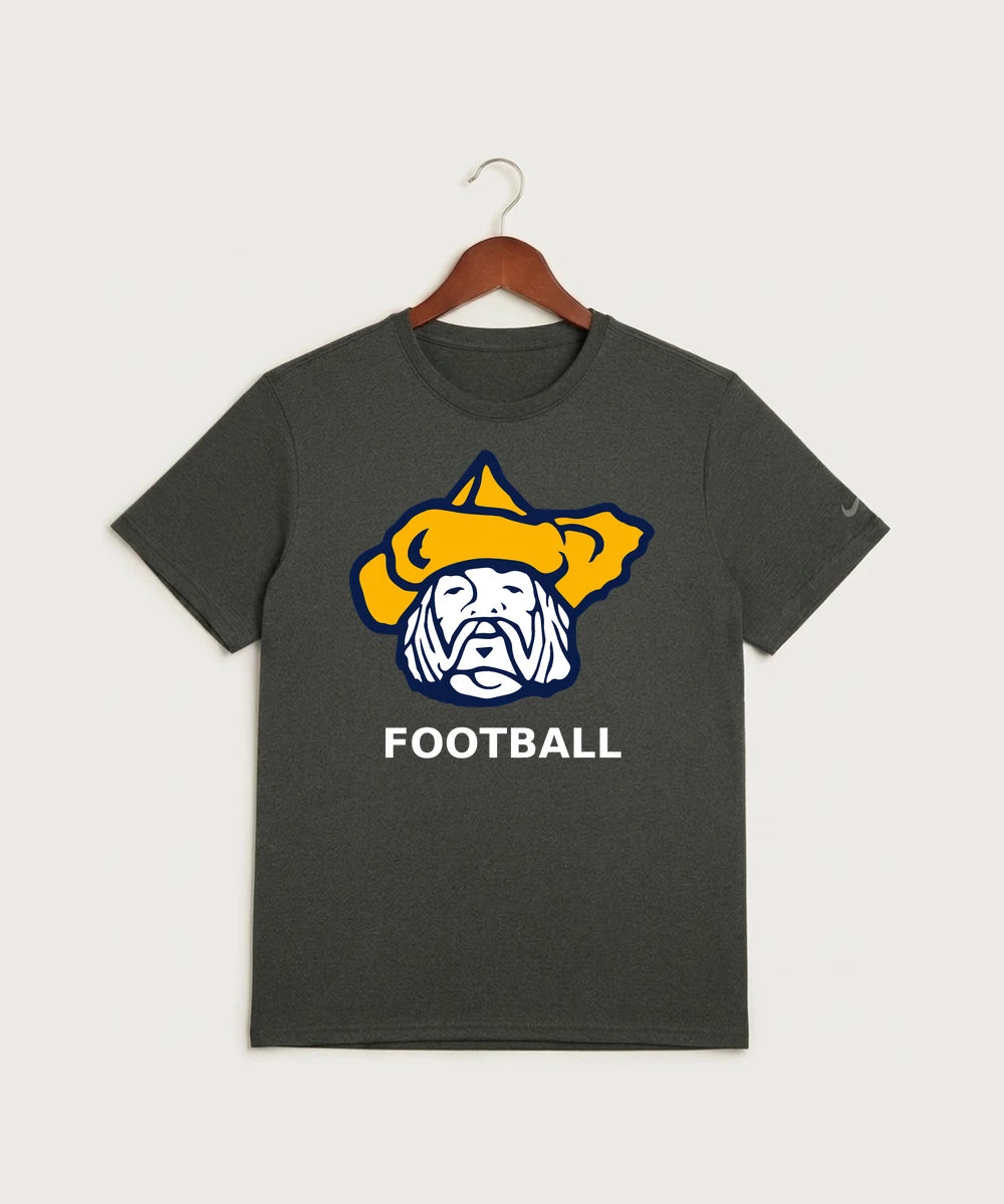Polo HS Football general - Dark Smoke Heather Nike Swoosh Sleeve rLegend Tee NKDX8730