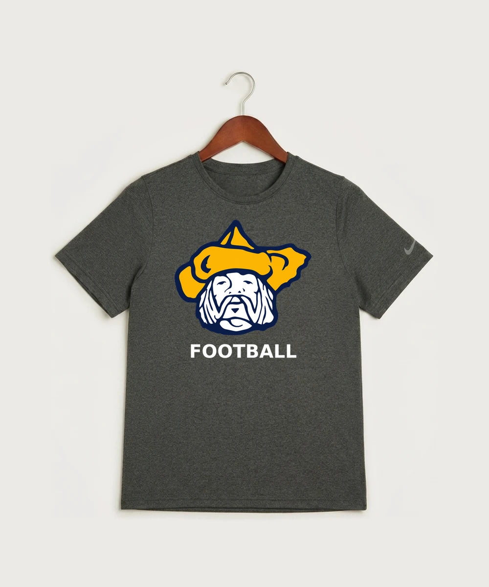 Polo HS Football general - Dark Smoke Heather Nike Youth Swoosh Sleeve rLegend Tee NKDX8787