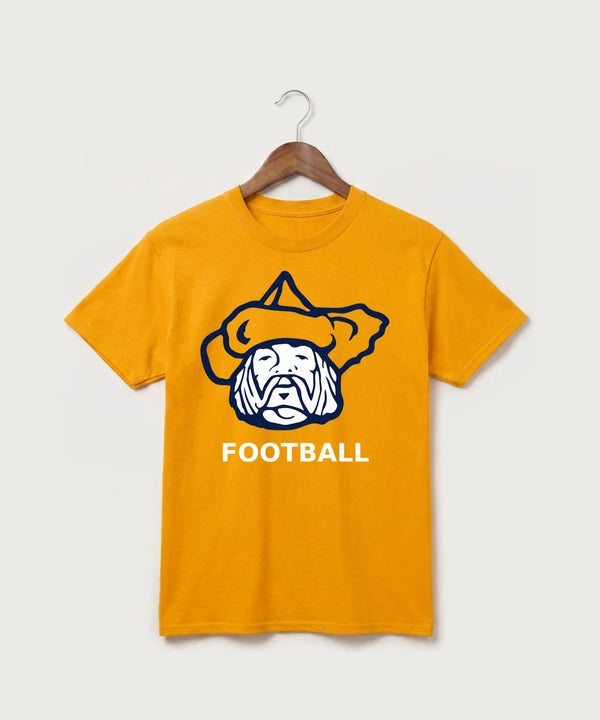 Polo HS Football general - Gold Port & Co Core Cotton Tee. PC54
