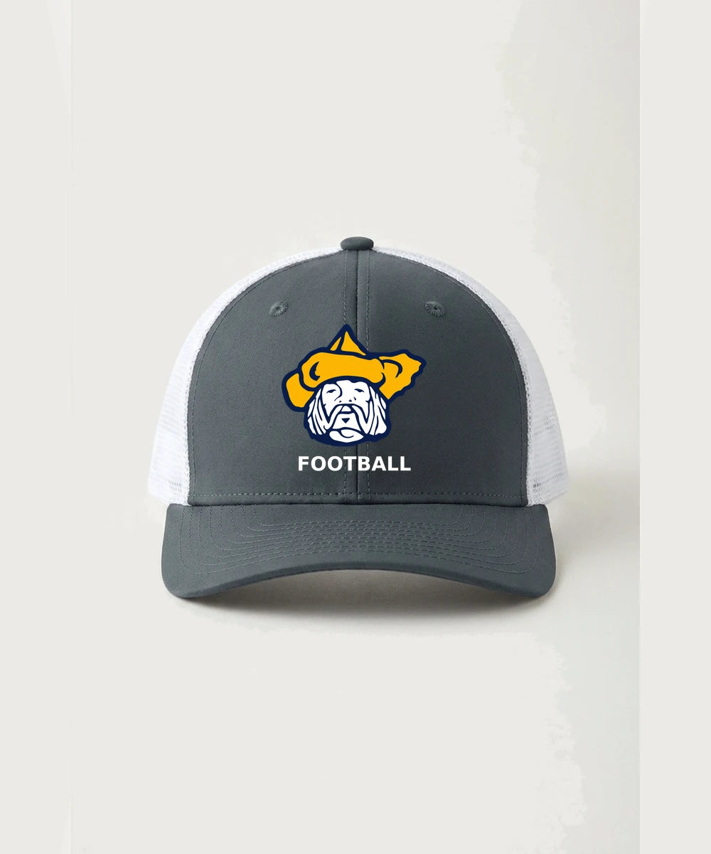 Polo HS Football general - Iron Grey/ White Sport-Tek Club Trucker Cap STC46