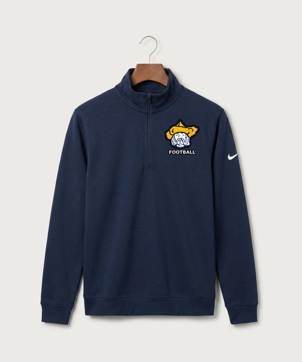 Polo HS Football general - Midnight Navy Nike Club Fleece Sleeve Swoosh 1/2-Zip NKDX6718