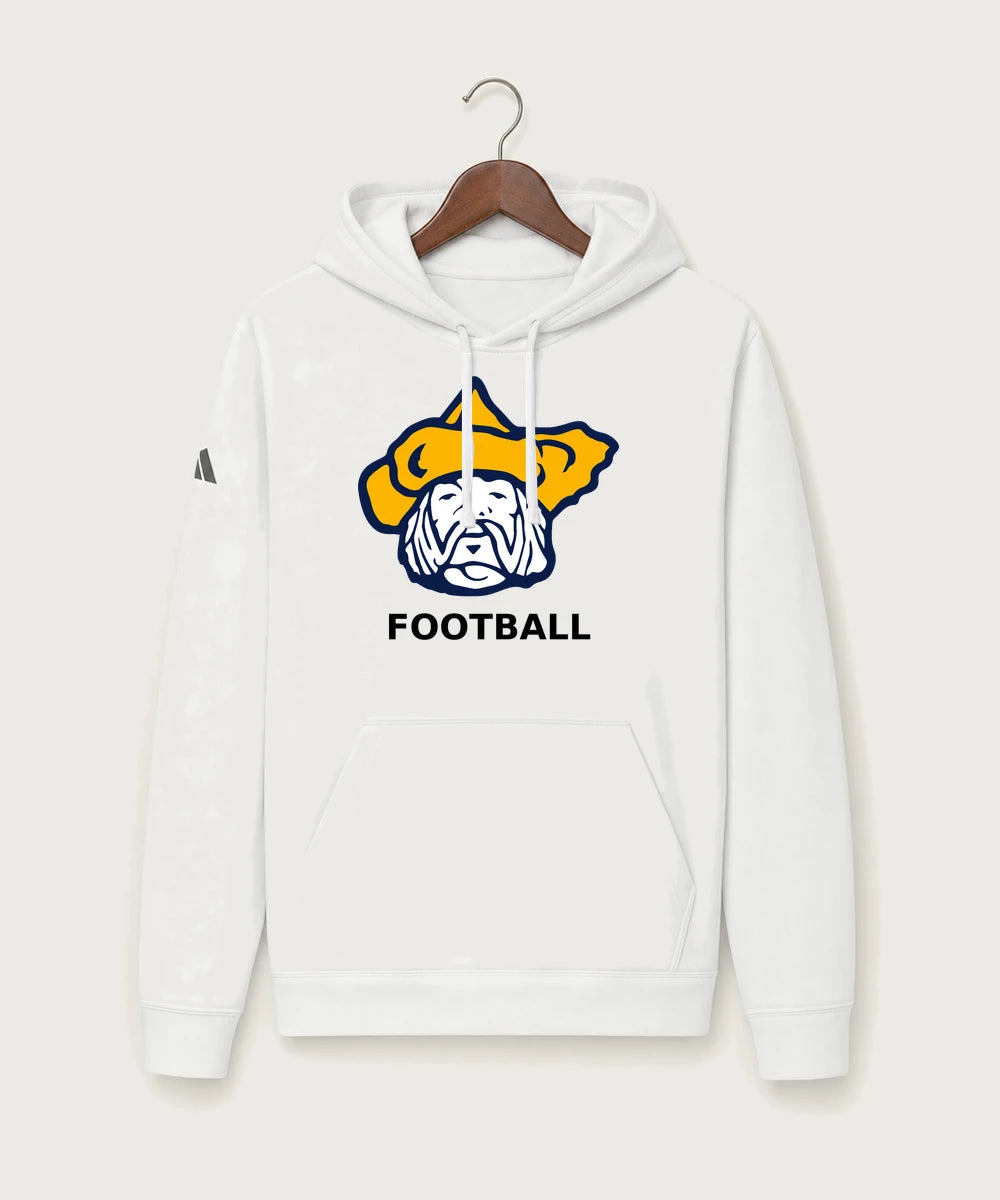 Polo HS Football general - White Unisex Fleece Hooded Sweatshirt