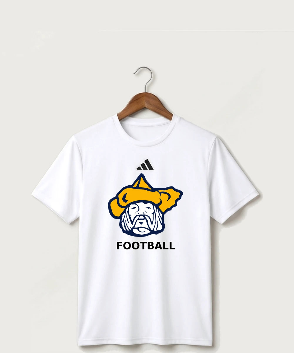Polo HS Football general - White/ Black Men's Pregame T-Shirt