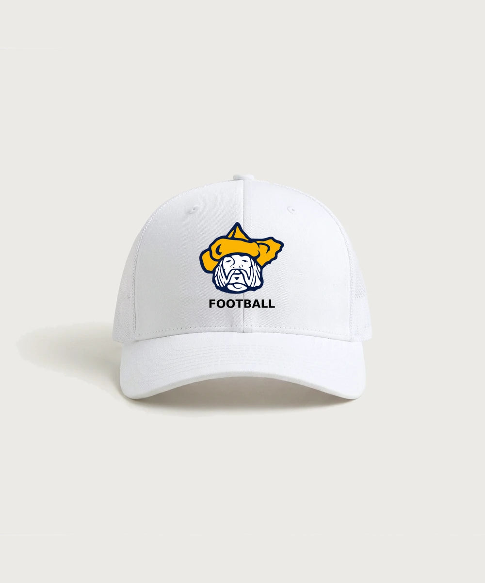 Polo HS Football general - White/ White Sport-Tek Club Trucker Cap STC46
