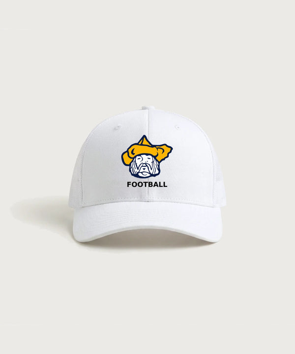 Polo HS Football general - White/ White Sport-Tek Club Trucker Cap STC46