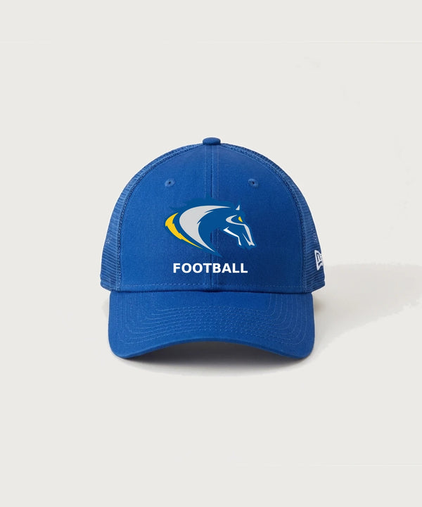 Riverside High School Football general - Flag Royal/ Royal New Era - Stretch Mesh Cap. NE1020