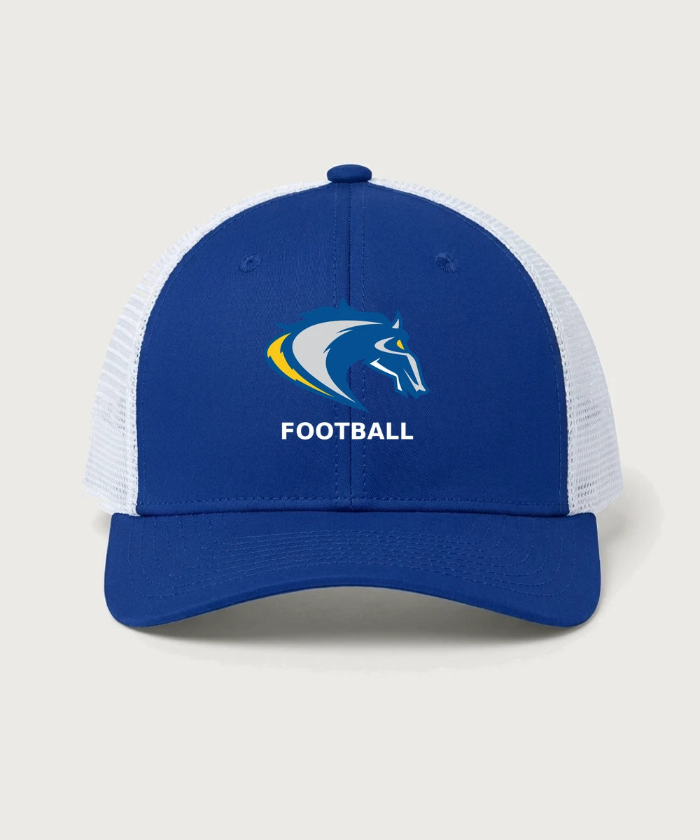 Riverside High School Football general - True Royal/ White Sport-Tek Club Trucker Cap STC46