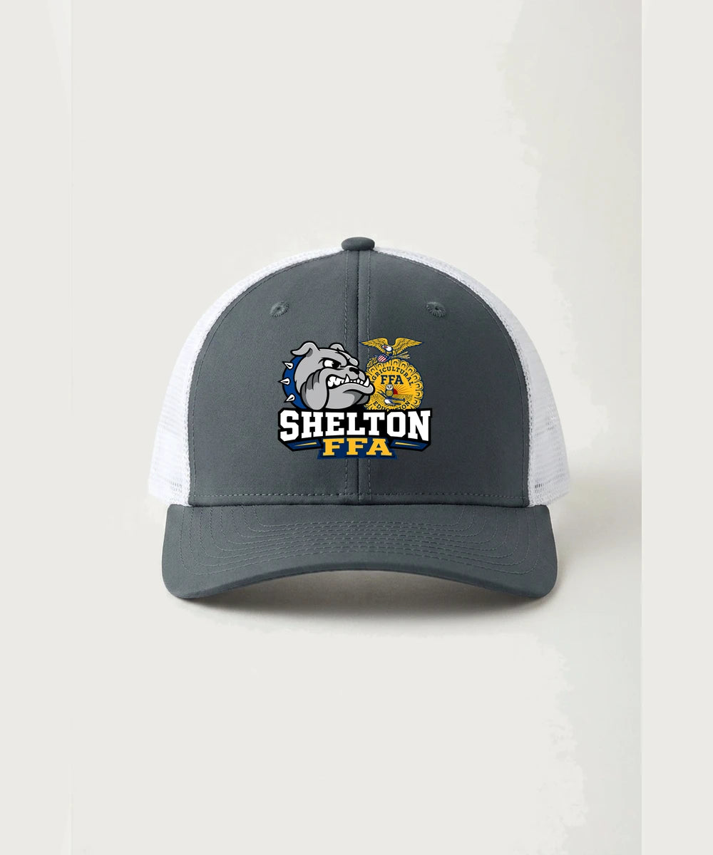 Shelton High School FFA general - Iron Grey/ White Sport-Tek Club Trucker Cap STC46