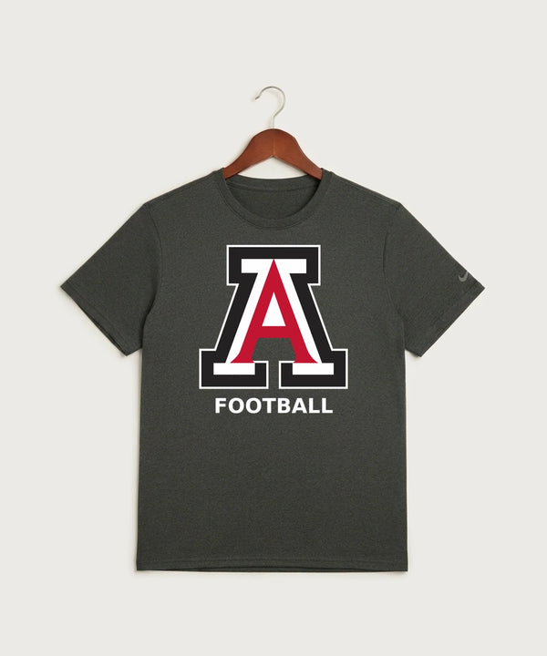 Amboy Football general - Dark Smoke Heather Nike Swoosh Sleeve rLegend Tee NKDX8730