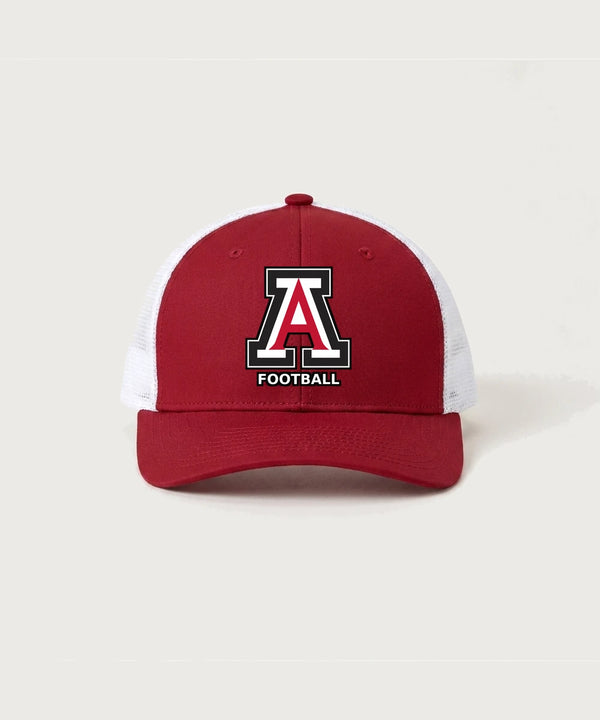 Amboy Football general - Deep Red/ White Sport-Tek Club Trucker Cap STC46
