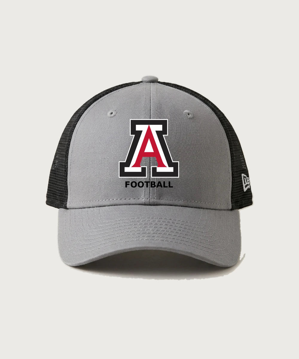 Amboy Football general - Flag Grey/ Black New Era - Stretch Mesh Cap. NE1020