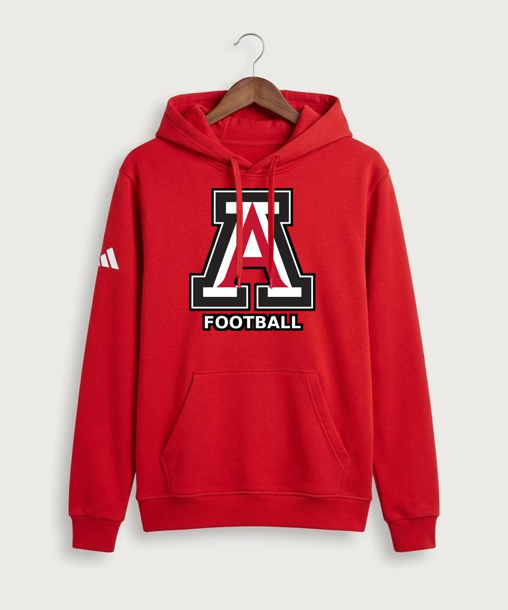 Amboy Football general - Red Unisex Fleece Hooded Sweatshirt