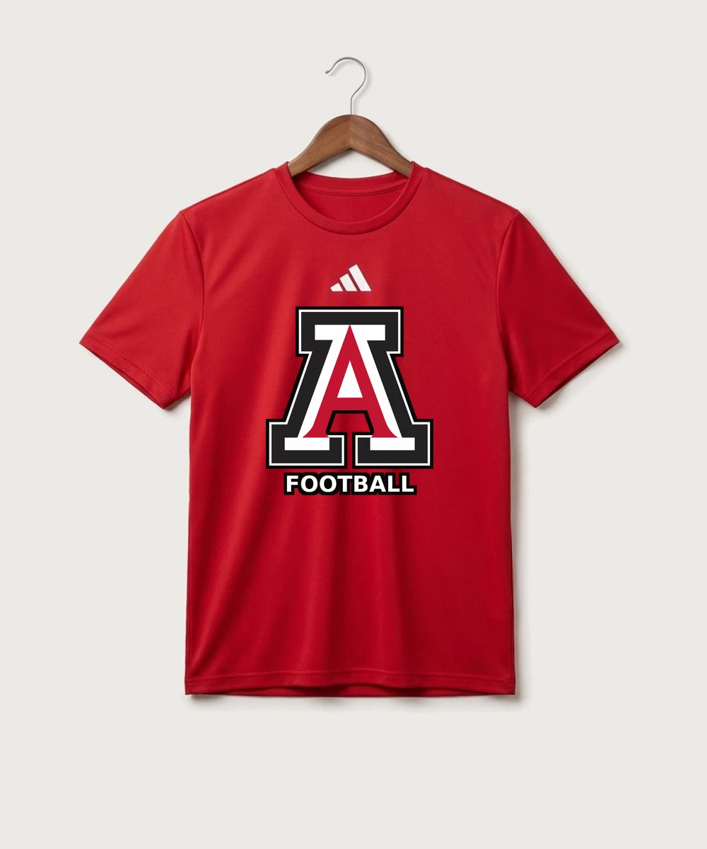 Amboy Football general - Team Power Red/ White Men's Pregame T-Shirt