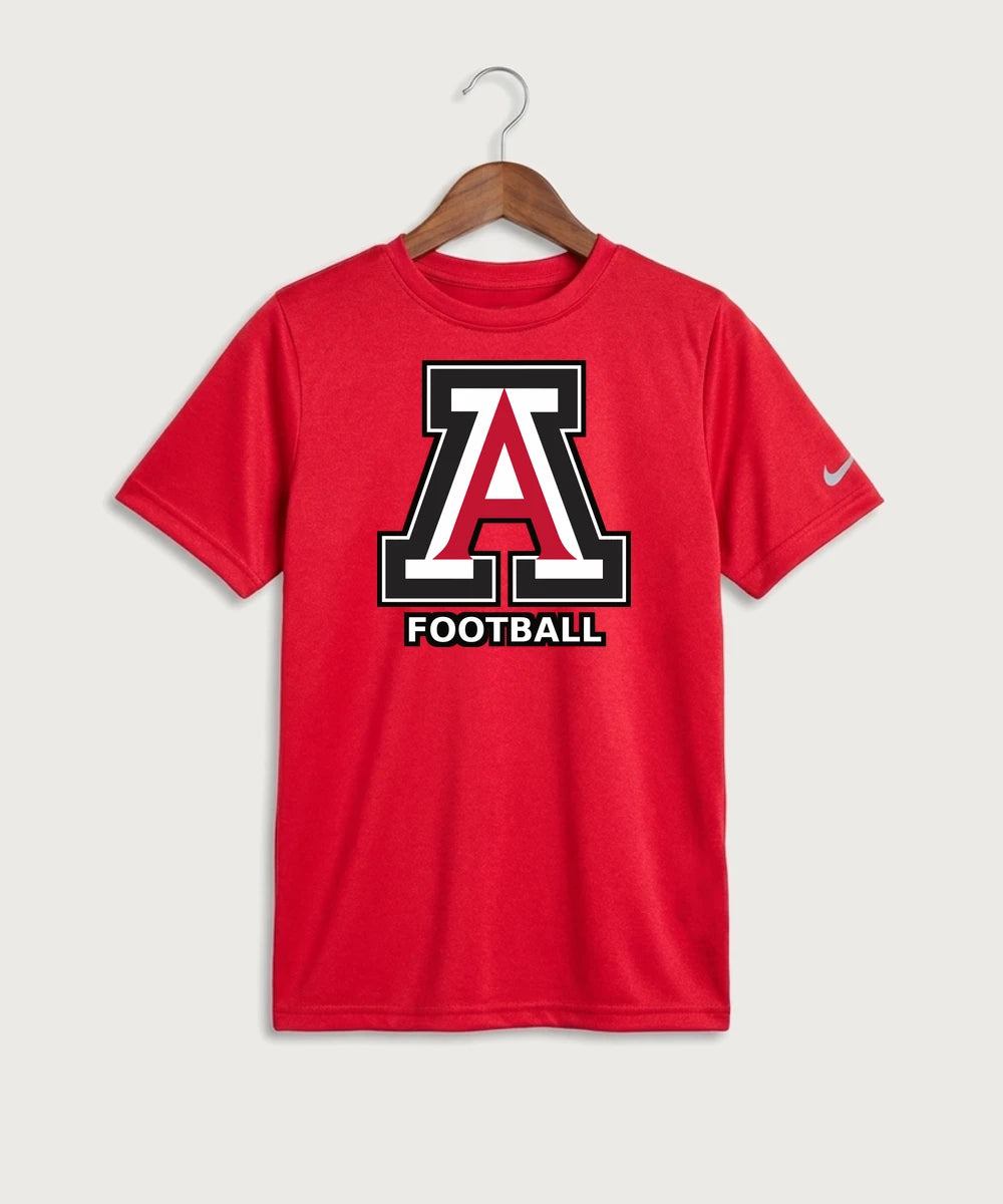 Amboy Football general - University Red Nike Youth Swoosh Sleeve rLegend Tee NKDX8787