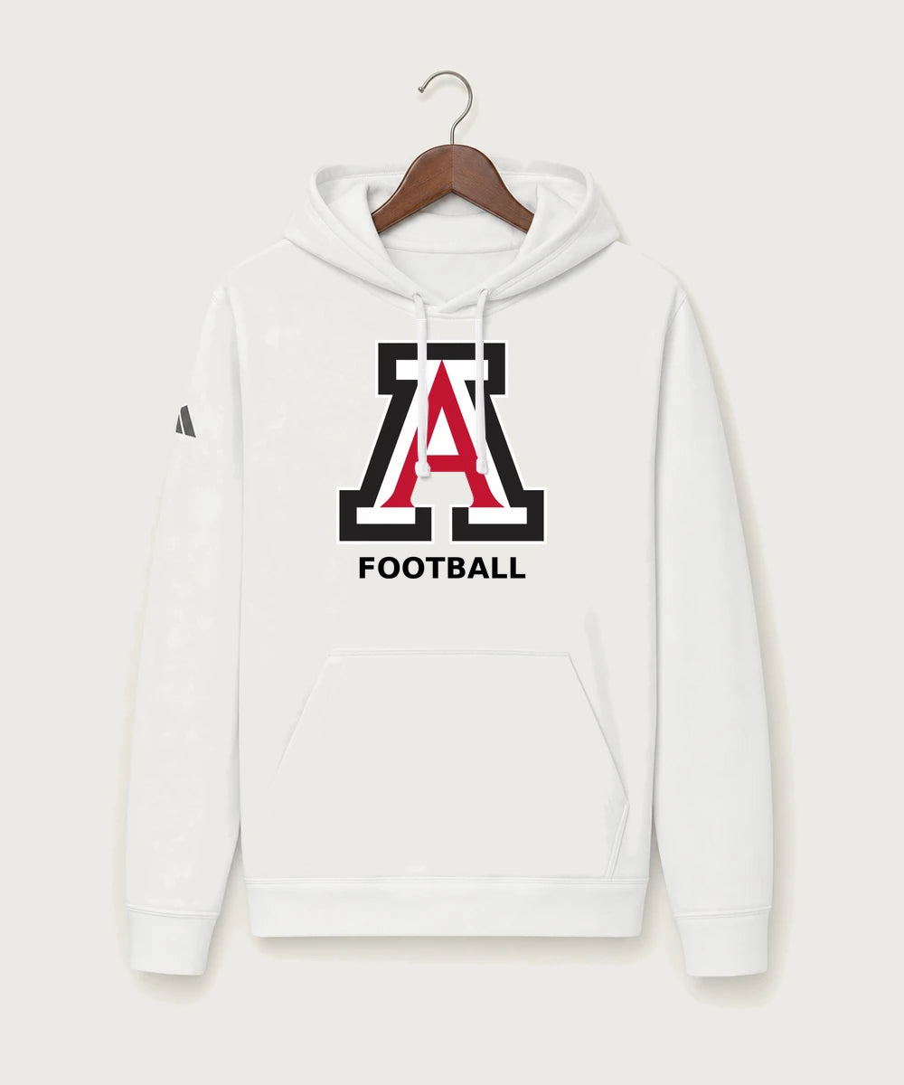 Amboy Football general - White Unisex Fleece Hooded Sweatshirt