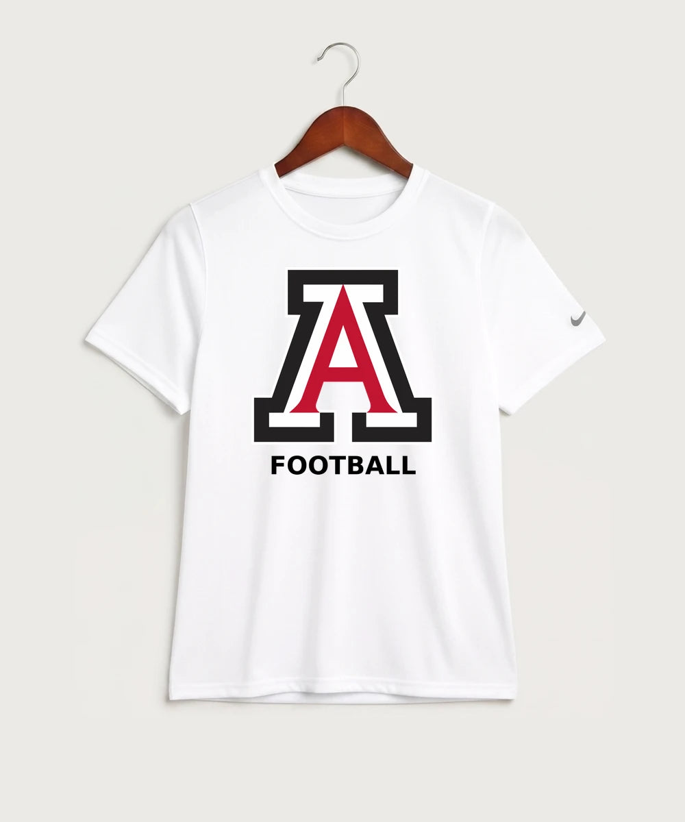 Amboy Football general - White Nike Youth Swoosh Sleeve rLegend Tee NKDX8787