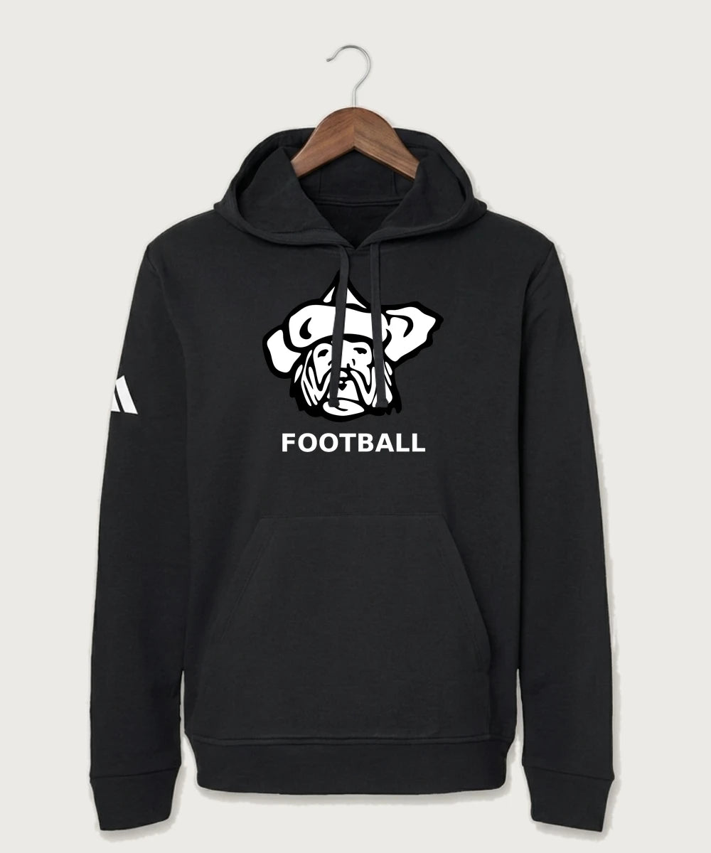 Polo HS Football general - Black Unisex Fleece Hooded Sweatshirt