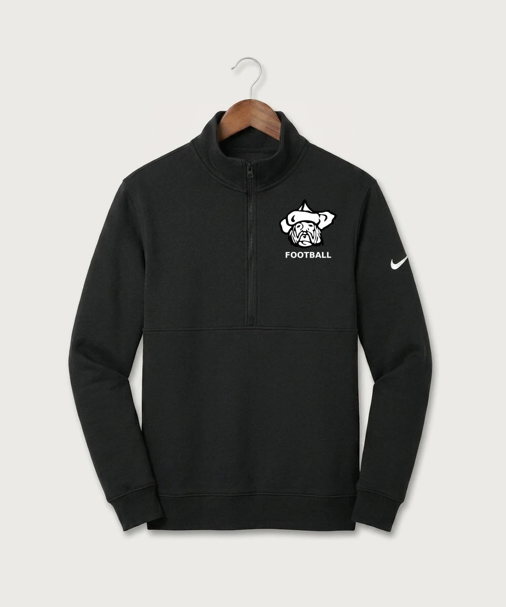 Polo HS Football general - Black Nike Club Fleece Sleeve Swoosh 1/2-Zip NKDX6718