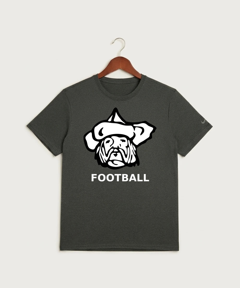 Polo HS Football general - Dark Smoke Heather Nike Swoosh Sleeve rLegend Tee NKDX8730