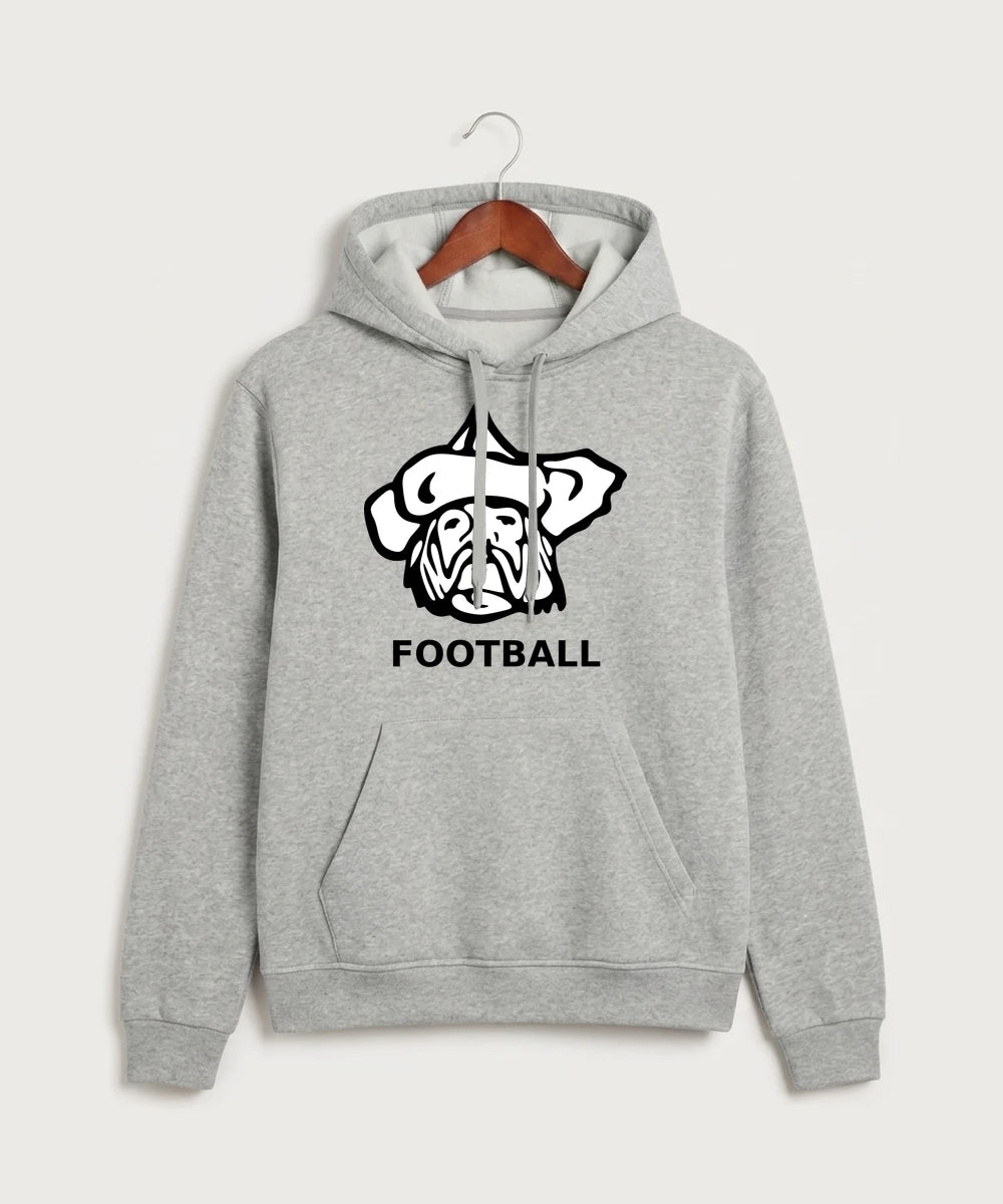 Polo HS Football general - Grey Heather Unisex Fleece Hooded Sweatshirt