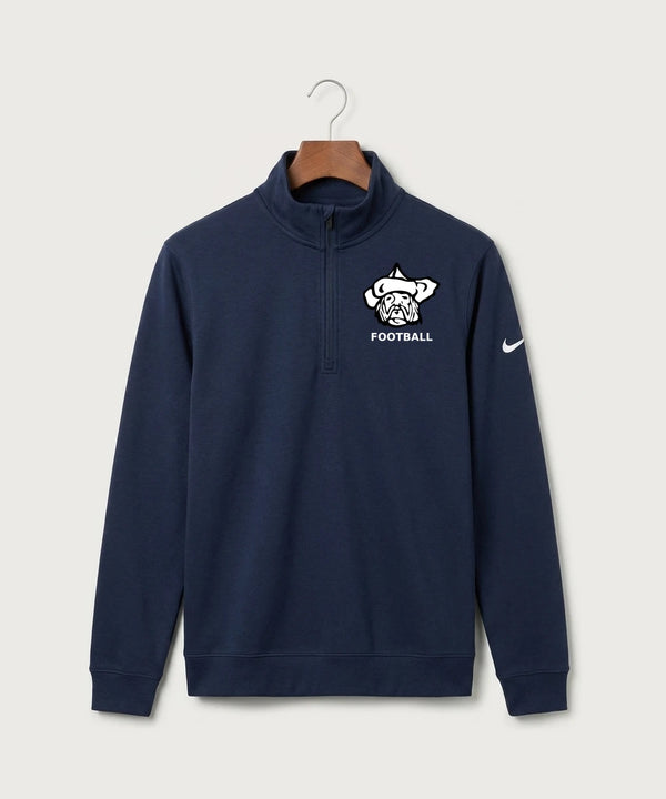 Polo HS Football general - Midnight Navy Nike Club Fleece Sleeve Swoosh 1/2-Zip NKDX6718