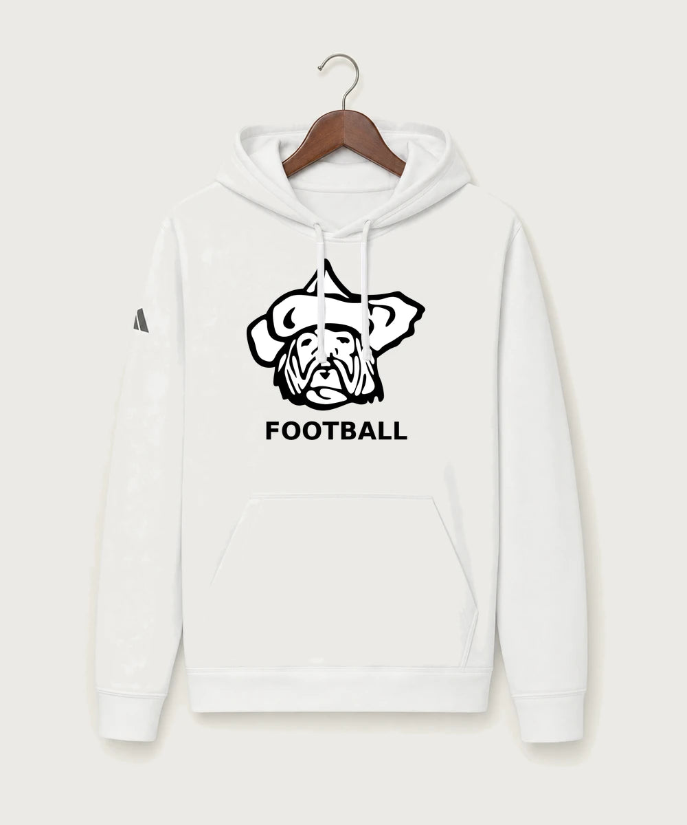 Polo HS Football general - White Unisex Fleece Hooded Sweatshirt