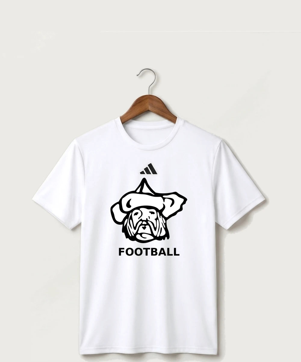 Polo HS Football general - White/ Black Men's Pregame T-Shirt