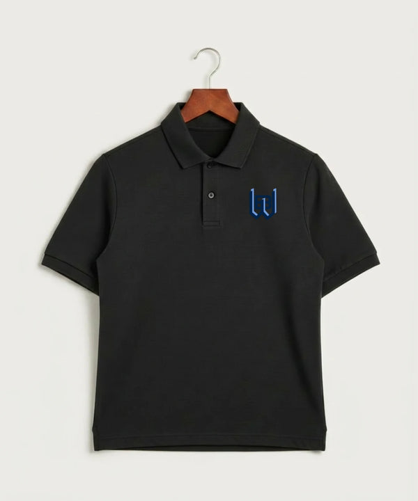 West Bend West High School Football - Black Polo - Left Chest