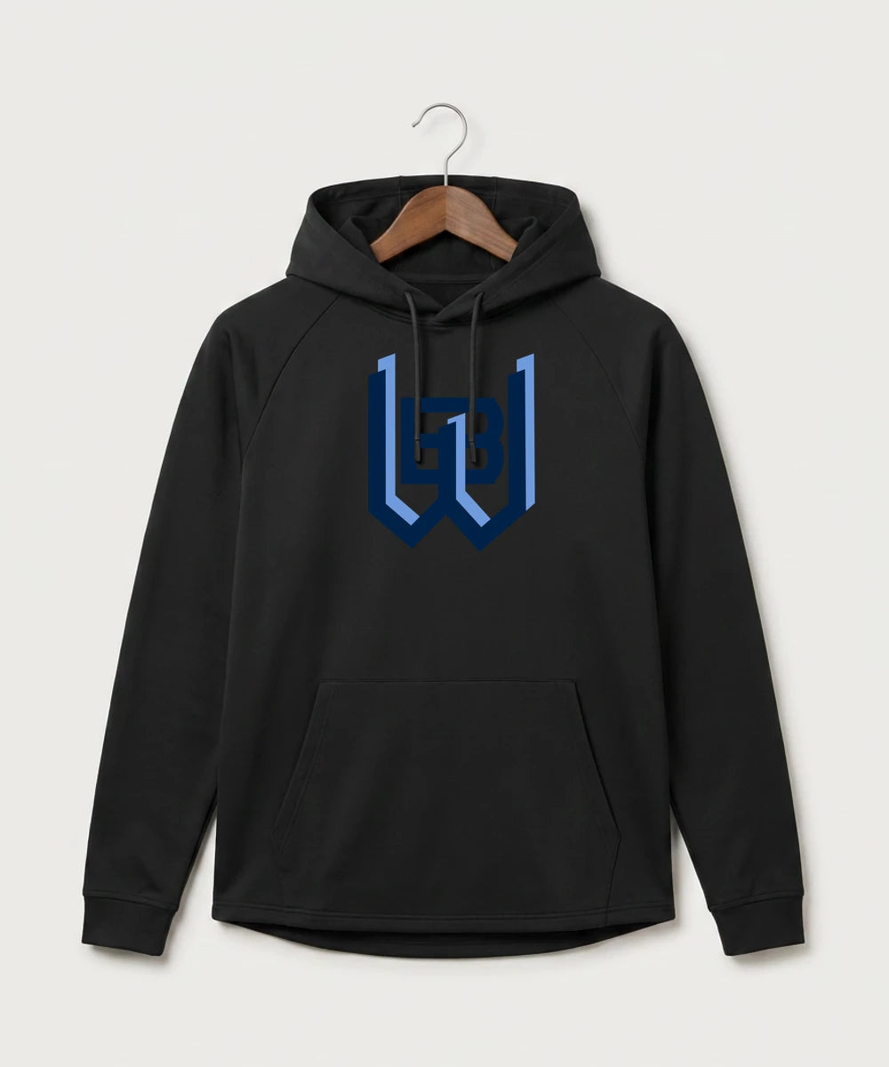West Bend West High School Football - Black Hoodie - Full Front