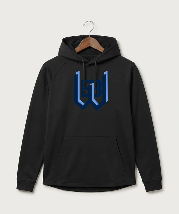 West Bend West High School Football - Black Hoodie - Full Front