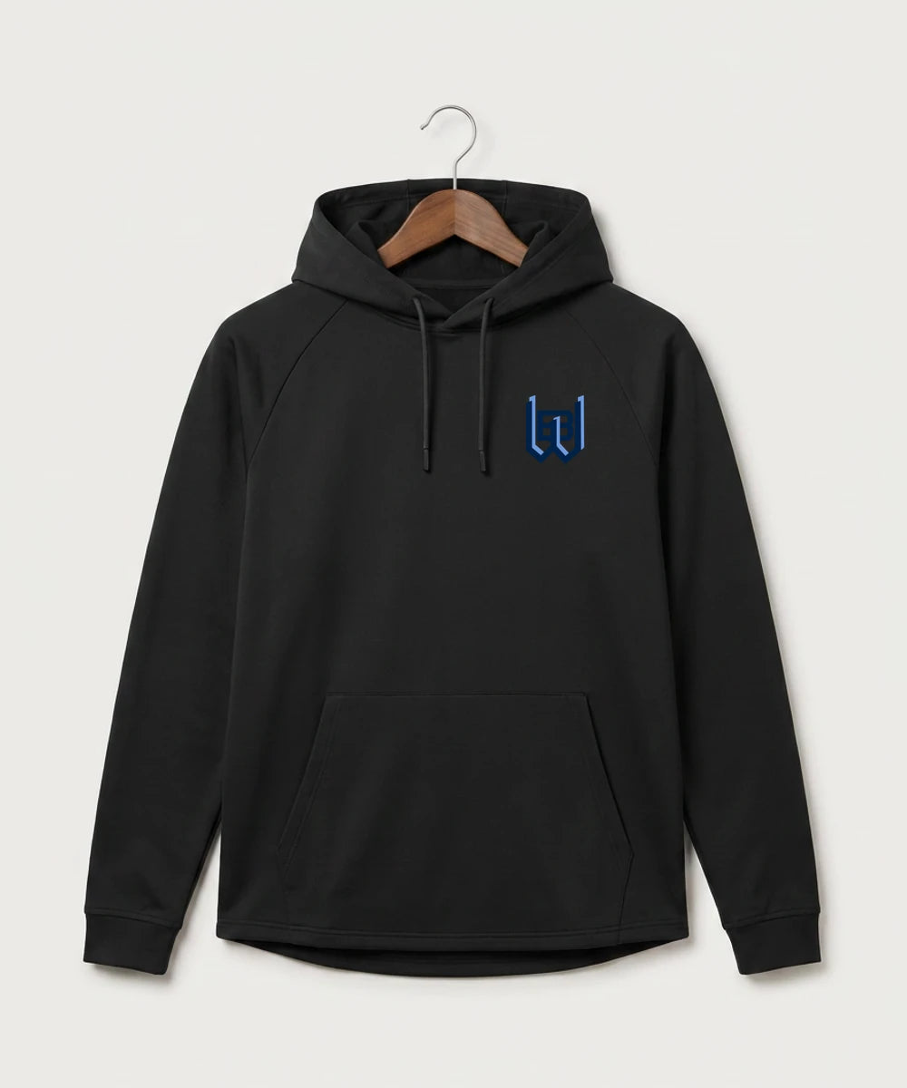 West Bend West High School Football - Black Hoodie - Left Chest