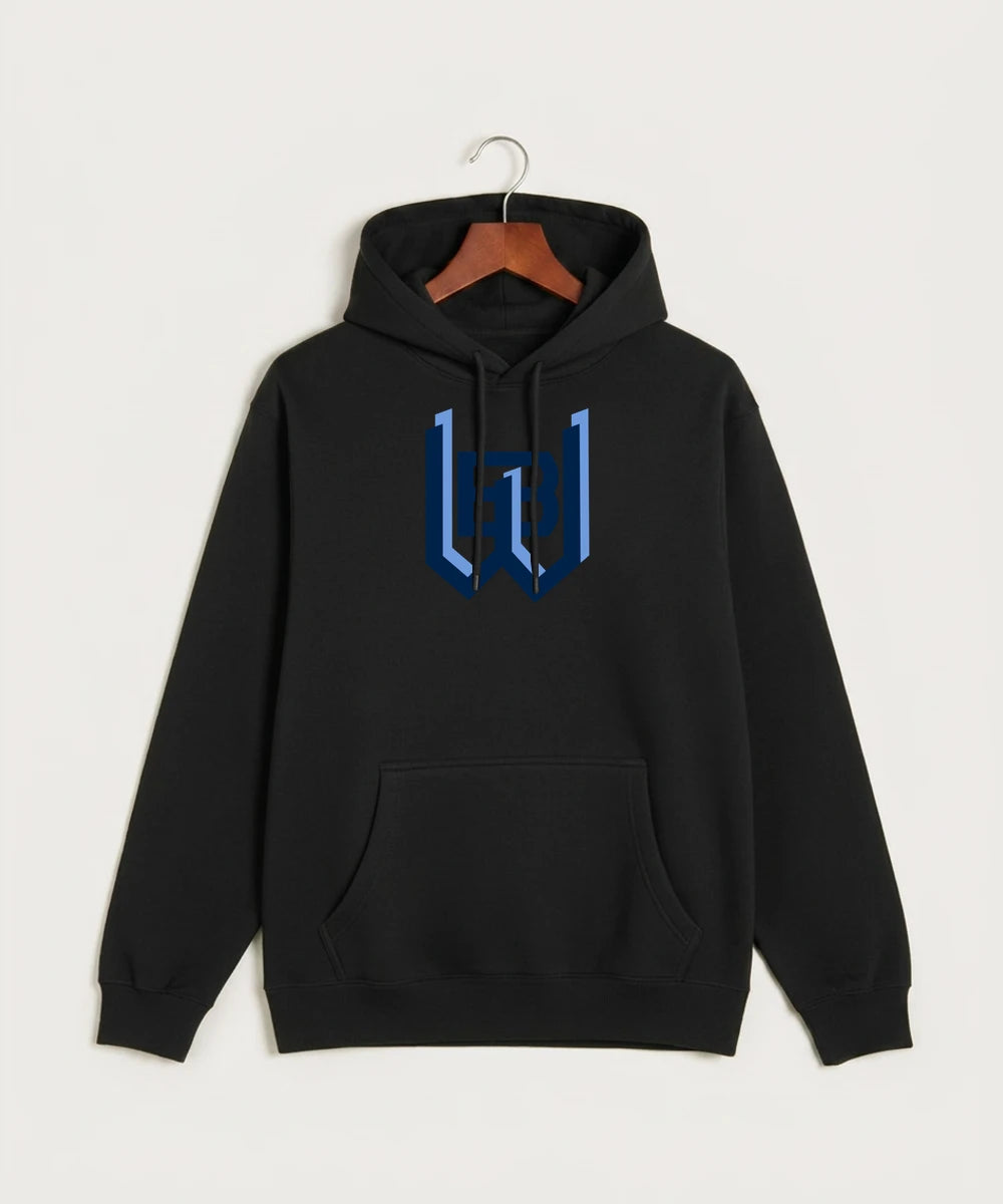 West Bend West High School Football - Black Hoodie Value - Full Front