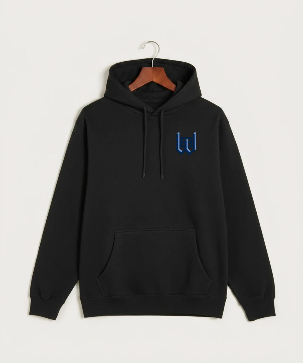 West Bend West High School Football - Black Hoodie Value - Left Chest