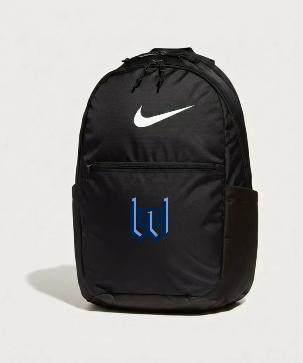 West Bend West High School Football - Black Nike Brasilia Medium Backpack NKDH7709