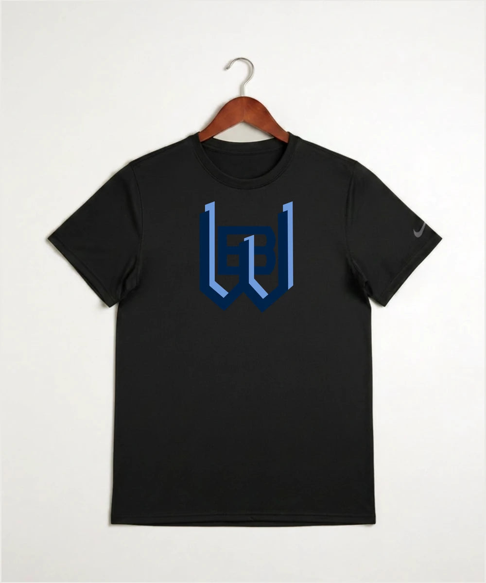 West Bend West High School Football - Black Nike Swoosh Sleeve rLegend Tee NKDX8730
