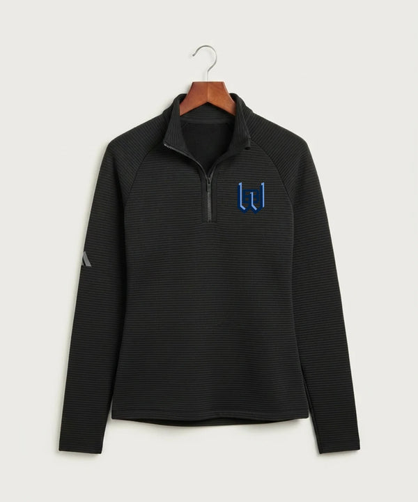 West Bend West High School Football - Black Quarter Zip - Left Chest
