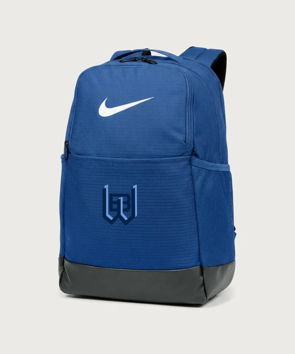 West Bend West High School Football - Game Royal Nike Brasilia Medium Backpack NKDH7709
