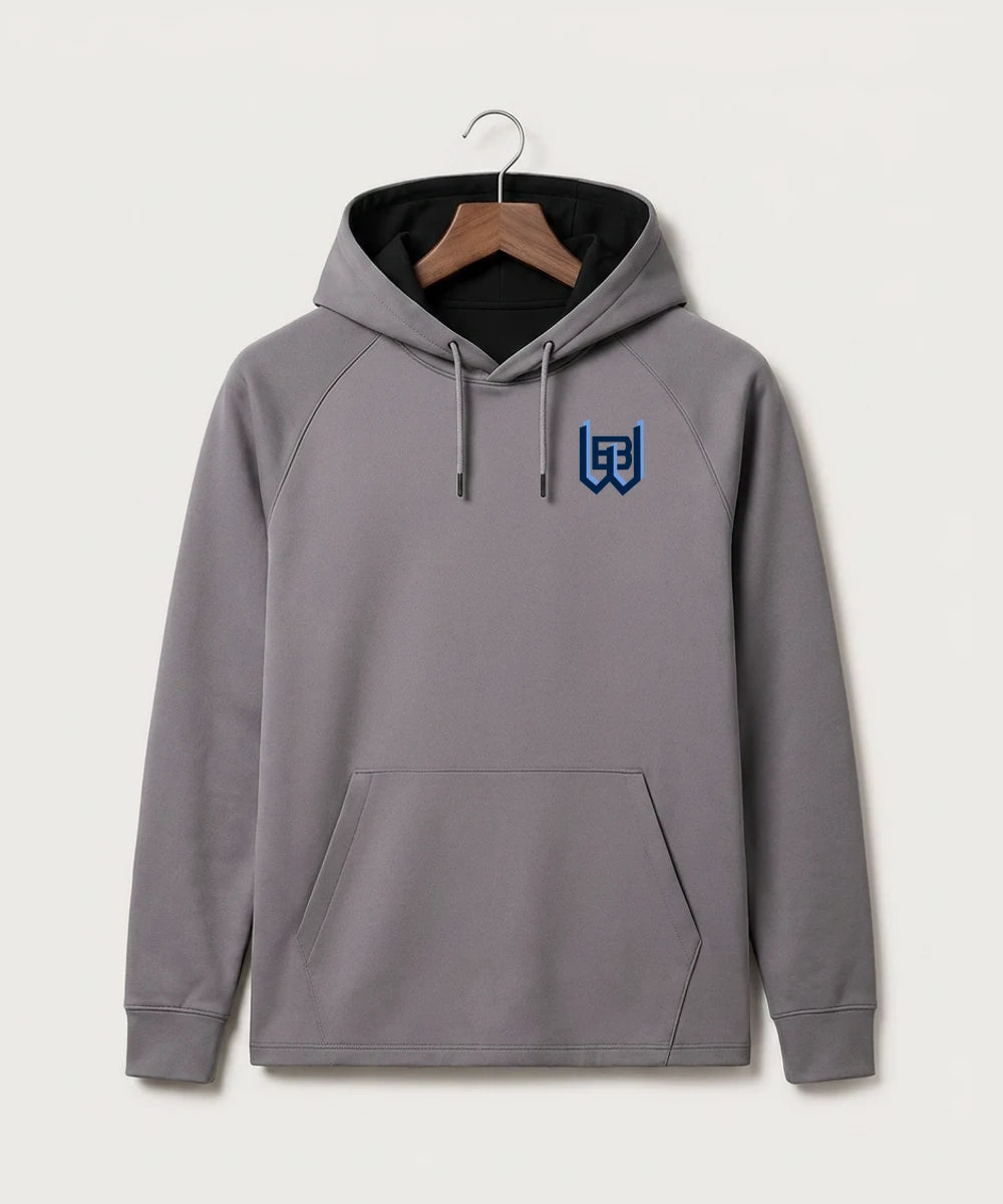 West Bend West High School Football - Gray Hoodie - Left Chest