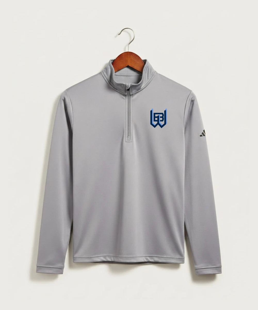 West Bend West High School Football - Grey Three Men's Ultimate365 Lightweight Quarter-Zip Pullover