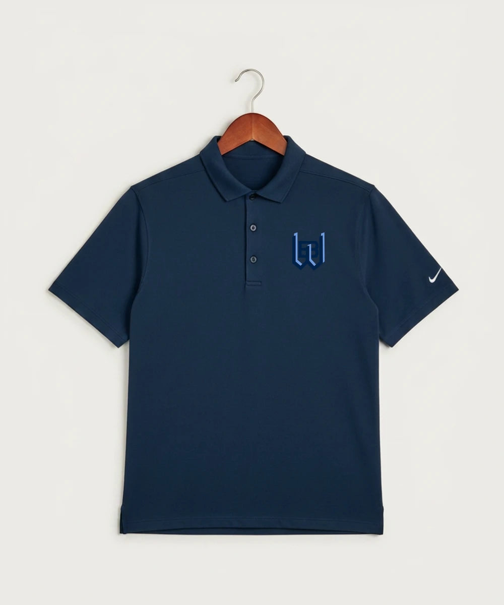 West Bend West High School Football - Navy Polo - Left Chest