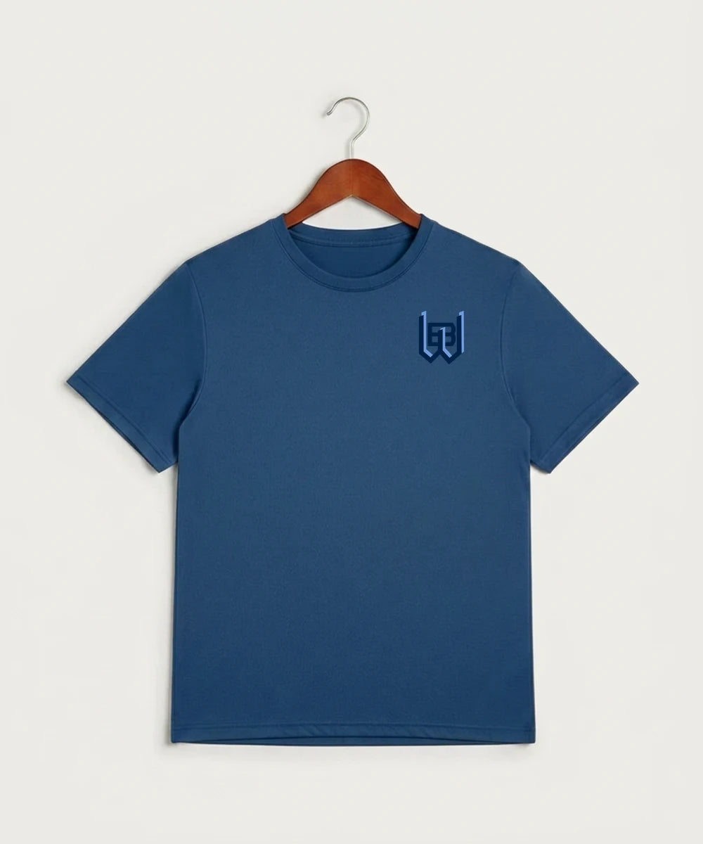 West Bend West High School Football - True Royal Heather Sport-Tek PosiCharge Competitor Tee. ST350