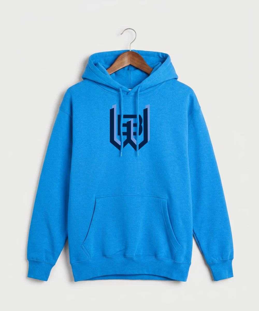 West Bend West High School Football - True Royal Hoodie Value - Full Front