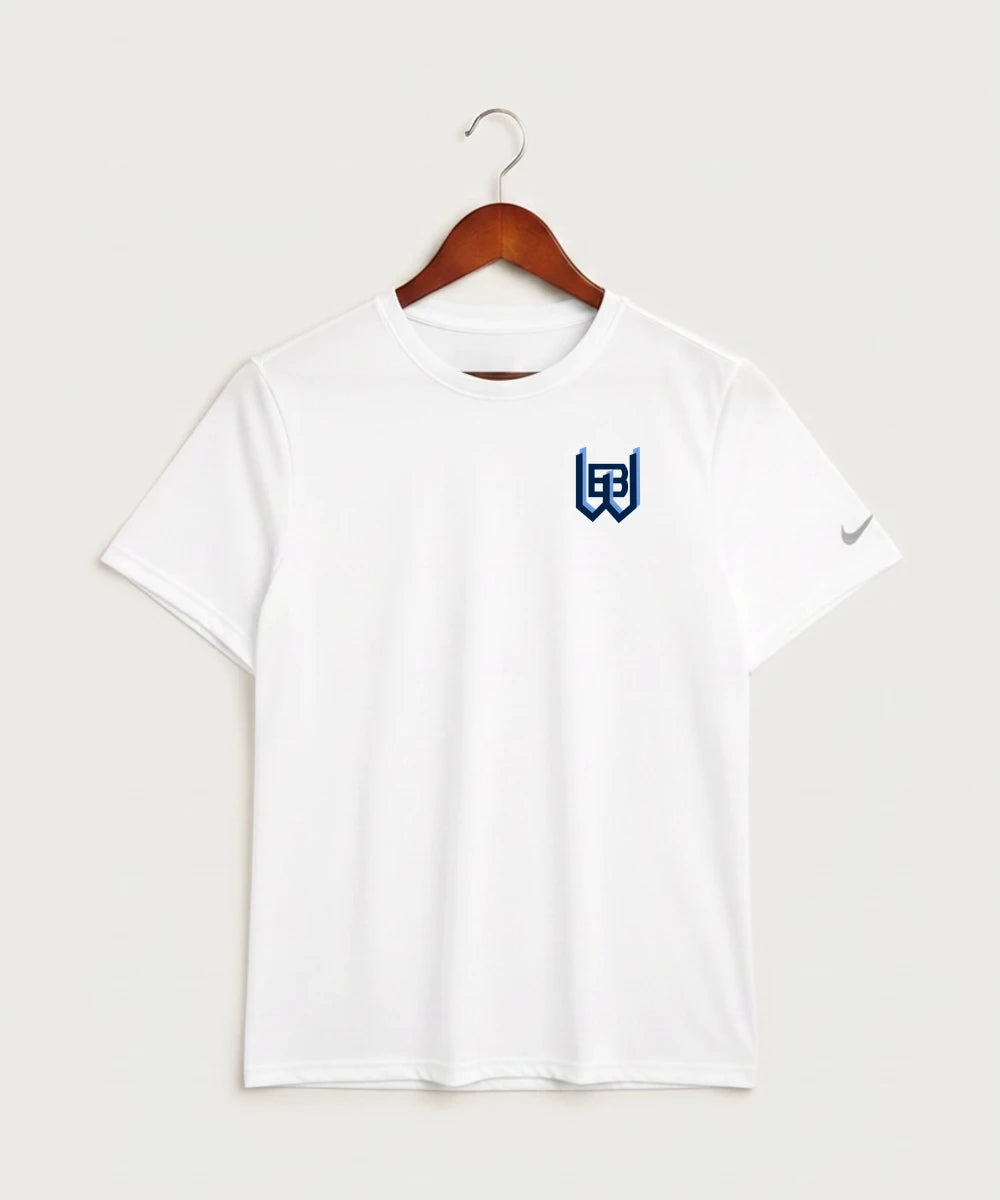 West Bend West High School Football - White Nike Swoosh Sleeve rLegend Tee NKDX8730