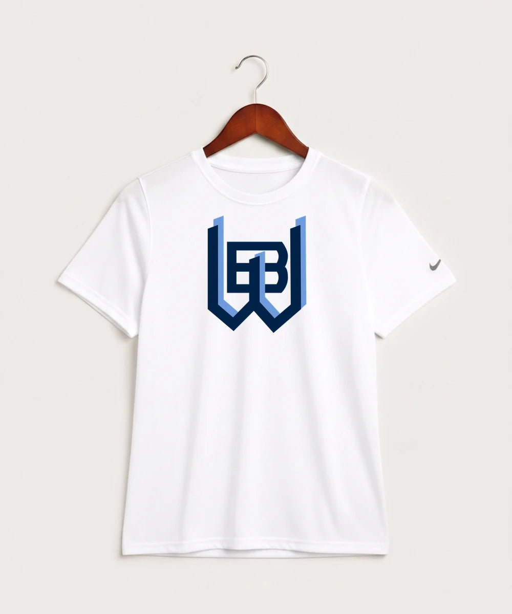 West Bend West High School Football - White Nike Youth Swoosh Sleeve rLegend Tee NKDX8787